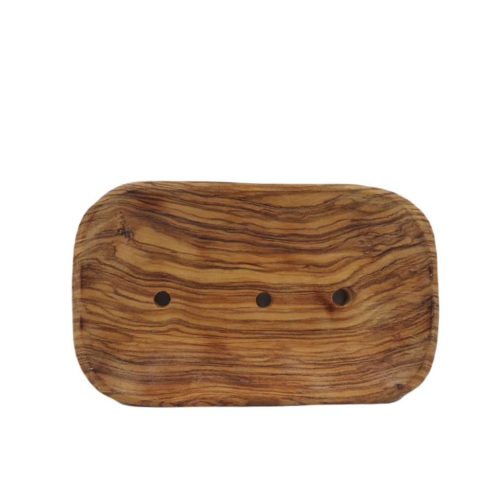 jabonera de madera de olivo