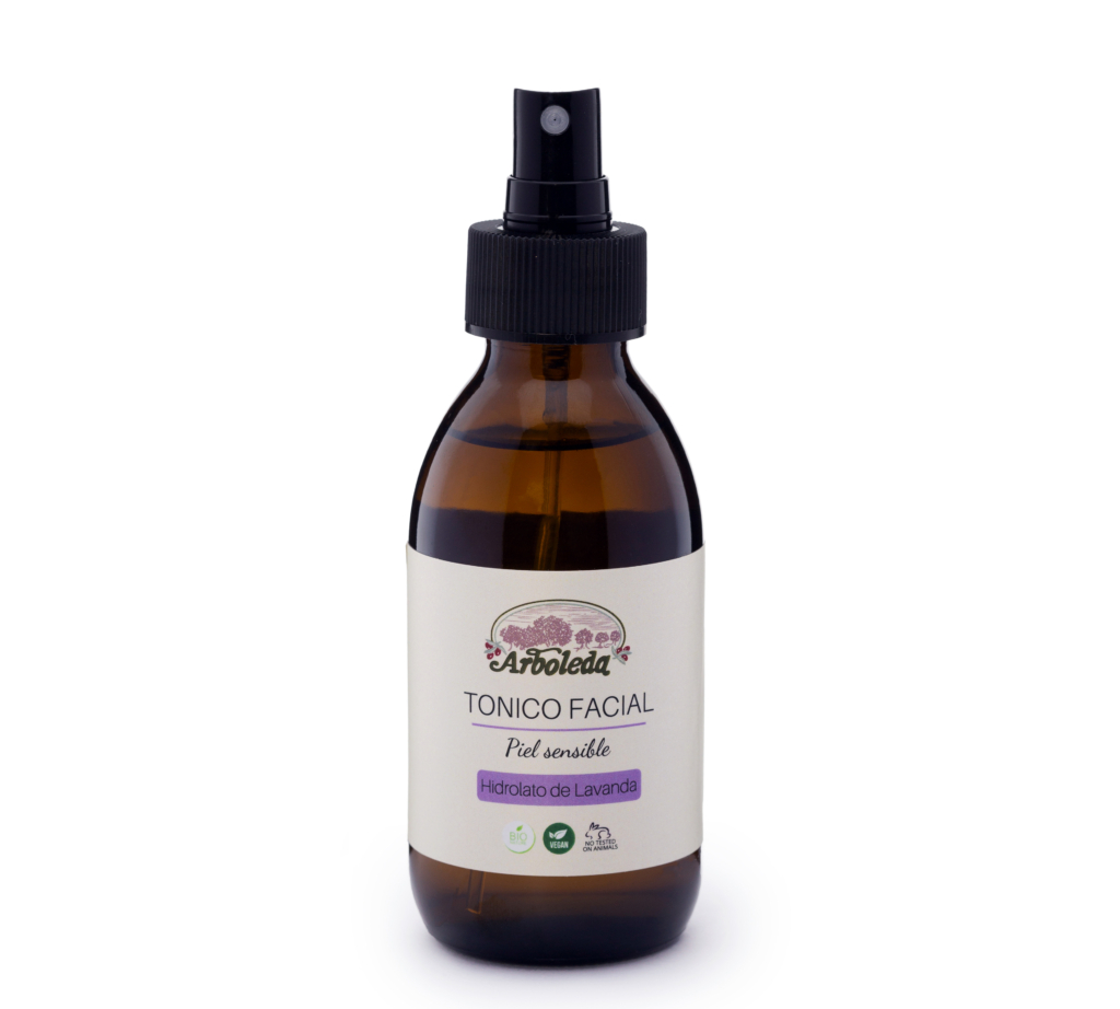 Imagen de un envase de Tónico Facial Calmante de Arboleda cosmética Natural.