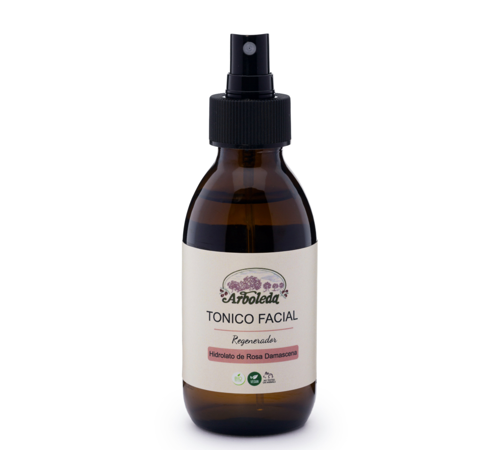 Imagen de un envase de Tónico Facial Regenerador de Arboleda Cosmética Natural.